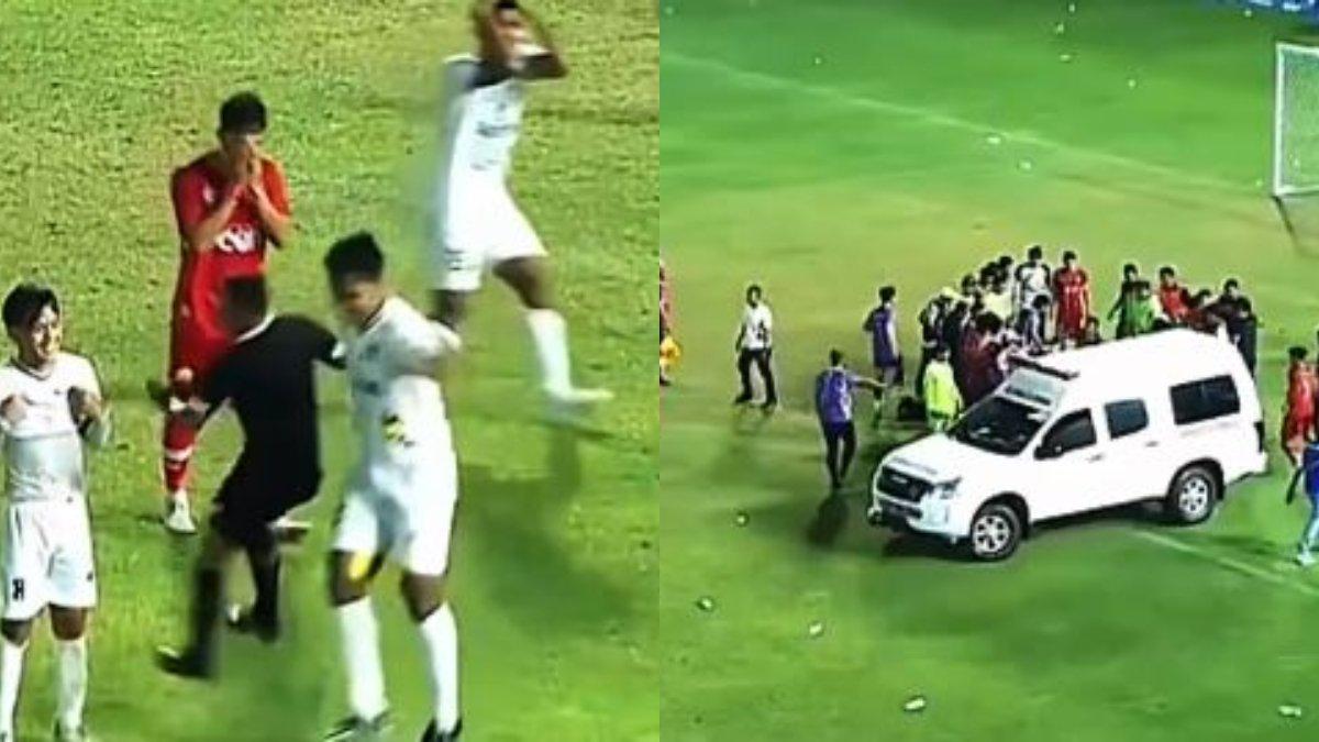 Viral pemain Sulteng pukul wasit dalam ajang PON Aceh 2024.