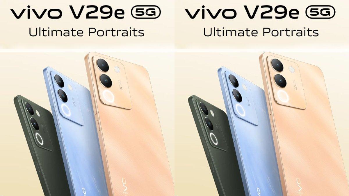 Berikur tampilan vivo v29e: Forest Black, Crystal Blue, dan Rose Gold.