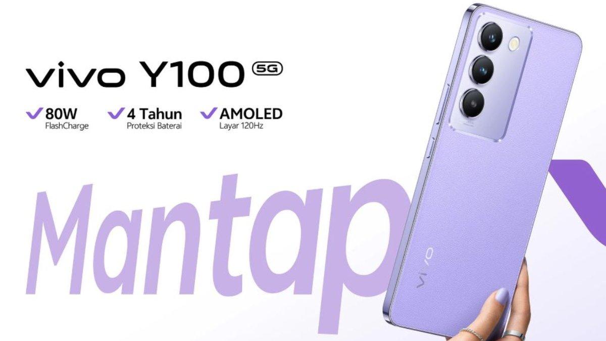 vivo Y100 5G: 80W Flash-Charge, 4 tahun proteksi baterai, dan kecerahan hingga 1200 nits.