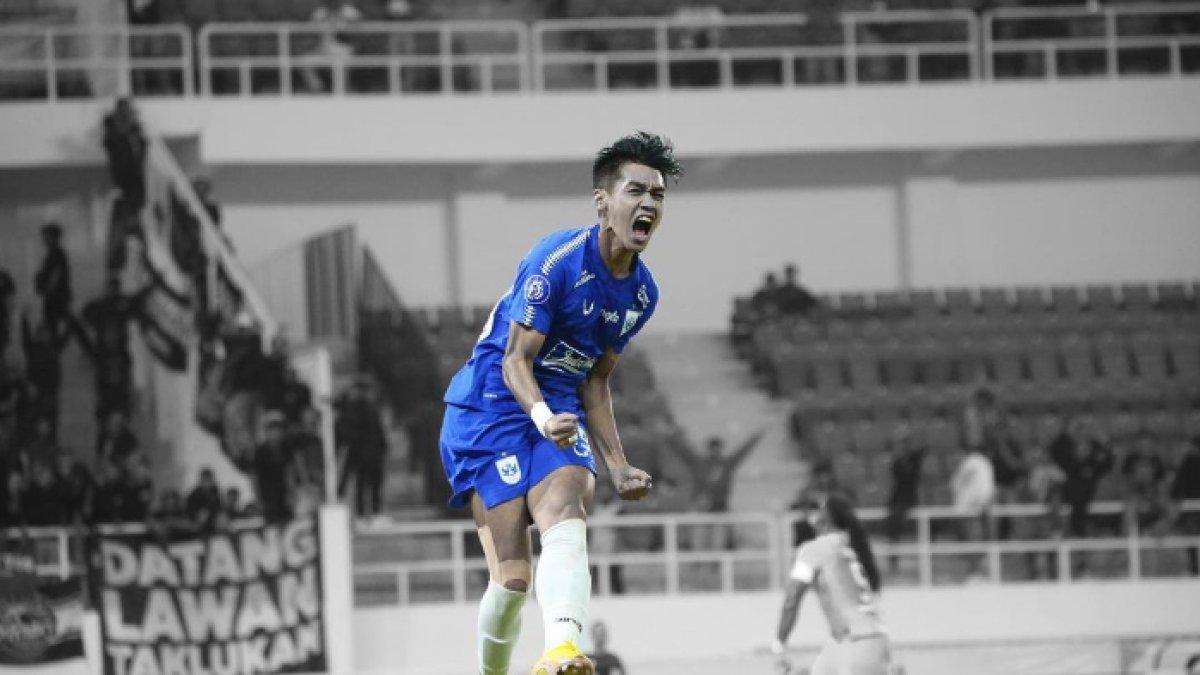 Winger PSIS Semarang, Septian David Maulana ketika berkompetisi di Liga 1 2022/2023.